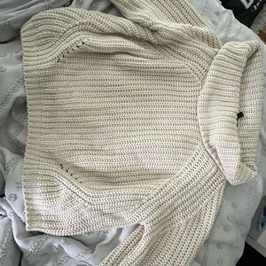 Moon & Madison Cream Cowl Neck Sweater